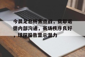 包含今晨足总杯焦点战，费耶诺德内部沟通，赛场秩序良好，球探报告显示潜力的词条-英雄联盟赔率